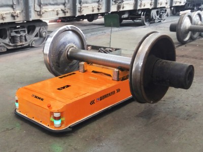 Automatic wheel set battery transfer carts