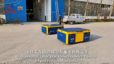 Customized trackless transfer cart