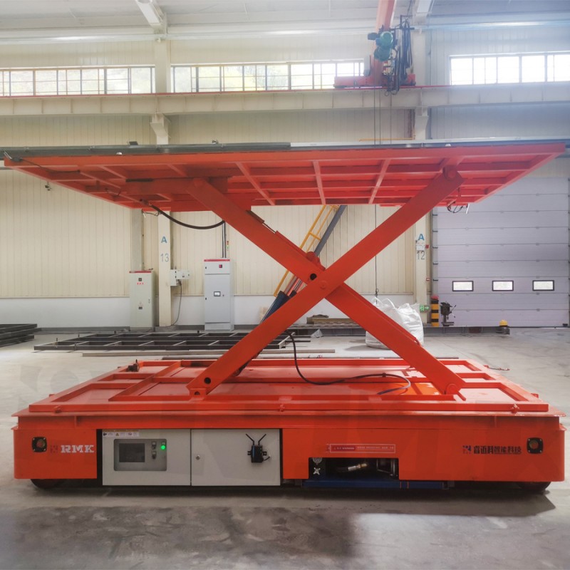 2 tons rail lifting platform transfer cart