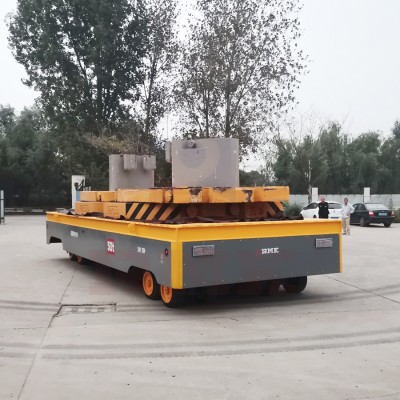 50 Tons Hydraulic Steering Trackless Electric Transfer Cart